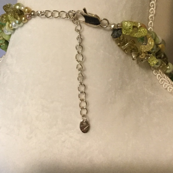 Multi Strand & Multi Gem Necklace & Earrings Set - Picture 3 of 4